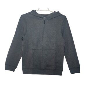 Cat & Jack Youth M (8/10) Gray Full-Zip Hooded Sweatshirt Cotton, Polyester. NWT